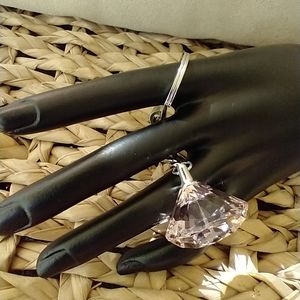 Key Ring🌈Pink diamond acrylic key ring